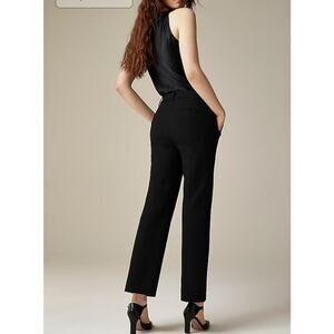 J. Crew Petite cropped Natalia pant in four-season stretch black size 4